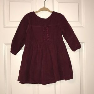 Toddler corduroy dress